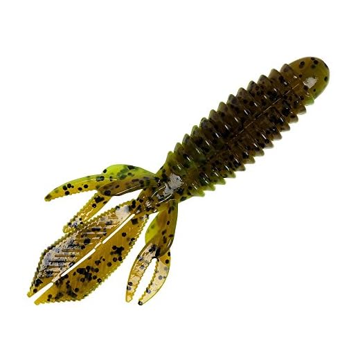 Yum Lures Wooly Bug Creature Bait Soft Plastic Bass Fishing Lure, Ultimate Craw, 3.25"