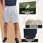 3 Pack Gym Basketball Mens Shorts - Quick Dry Black Workout Athletic Shorts with Pockets for Casual Running (S-6XL) - Image 3