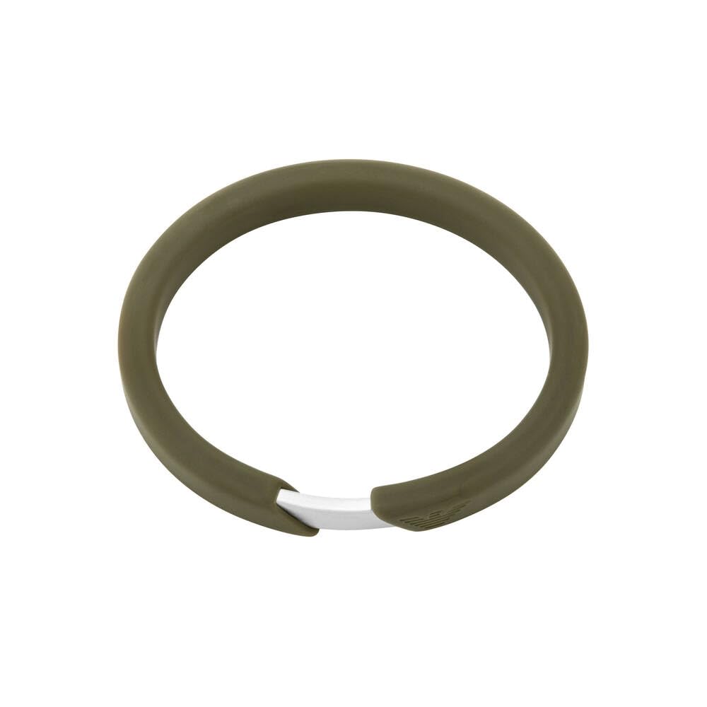 Emporio Armani Herrenarmband aus Leder oder Edelstahl mit Karabiner-, Schieber- oder Druckknopfverschluss