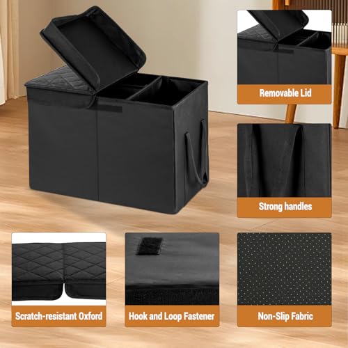 UNICITII Autositzverlängerung für Hunde, Autositz Verbreiterungs mit Stauraum für Beifahrersitz Rücksitz Auto Organizer Kofferraum für Hunde Katze Haustiere