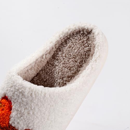 Image of Cute Animal Slippers for Women Man Cartoon Animal Slippers for Woman Fuzzy Memory Foam Winter Warm Fluffy Shoes