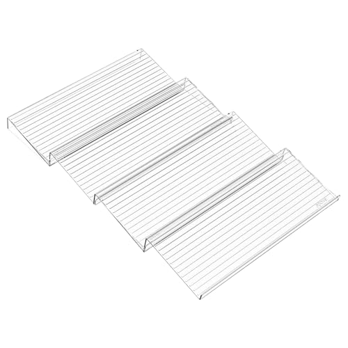 Organizador de bandeja de condimentos: almacenamiento de especias para cajones, estante de organización de encimera, bandeja de condimentos de 4 piezas que ahorra espacio con compartimentos divididos