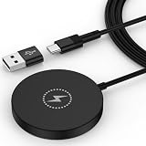 15w Wireless Charger Pad Magnetic Fast Charging for iPhone 17E/17 Air/17 Pro/17 Pro Max/16E/16 Pro Max/16 Plus/15 Max/15 Plus/15,Wireless Charger Mat with 4FT USB C/USB A Port cargador inalámbrico