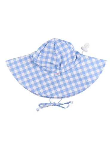 Image of RuffleButts Baby-Girls Sun Hat Floppy Wide Brim UPF 50+ - Baby Sun Hat with Sun Protection