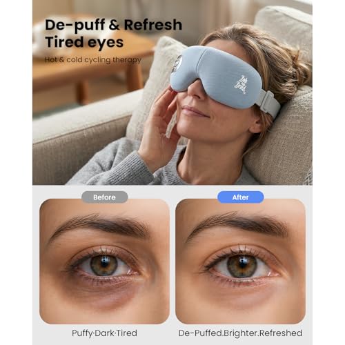 BOB AND BRAD EYEFLOW Eye Massager with Chip Cooling & Heating, FSA Eligible & HSA Heated Eye Mask, Air Compression for Puffiness, Dark Circles, Dry Eyes, Screen Fatigue, Gifts for Women & Men image 11