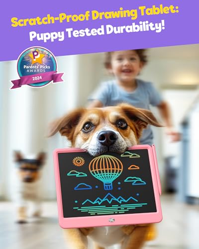 image for TEKFUN LCD Writing Tablet for Kids Girls Toys, 12 Inch Erasable Drawin