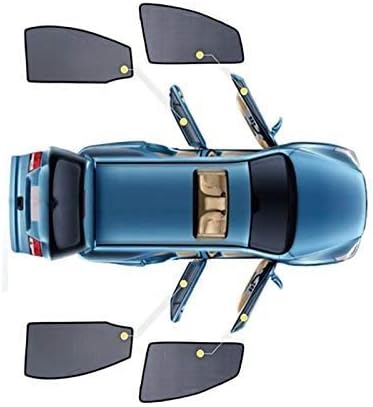 WOSTOKE 2 Pcs / 4 Pcs Window Magnetic Car Window Sun Shades Mesh Shade Blind Side Window Wind Deflectors Visors Custom Fit for Toyota Corolla 2007-2013