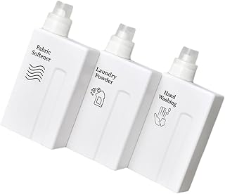 Hemoton Laundry Beads Dispenser 3pcs Bottled Liquid Laundry Liquid Soap Containers Laundry Container Liquid Laundry Dispenser Fabric Softener Dispenser Shower Gel Bottles