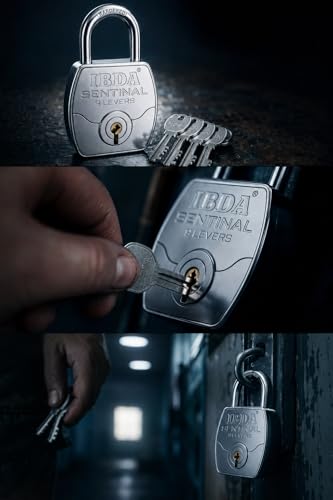Image of 10 Locks with Same Key | Multiple Locks with Single Key | Common Key Lock | Steel Body | Lock for Home, Shutter, gate, Door, Channel, Shop, Outdoor, Indoor | Same Key Lock Set of 10 with 8 Keys