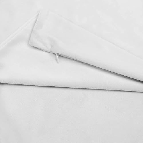 Cozy Luxury - Funda de almohada larga suave de 20 x 54 pulgadas, funda de almohada de terciopelo con cremallera, funda de cojín con cremallera, solo