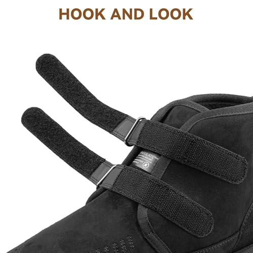 Image of Women's Wide Toe Waterproof Chelsea Orthopedic Boots Ankle Slip on Booties Low Heel Comfortable Flat Lightweight Walking Boots