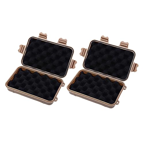 ifundom 2pcs Portable Outdoor Wilderness Lightweight Shockproof Storage Box Carrying Container for Adventurers and Explorers Design for Camping and Hiking