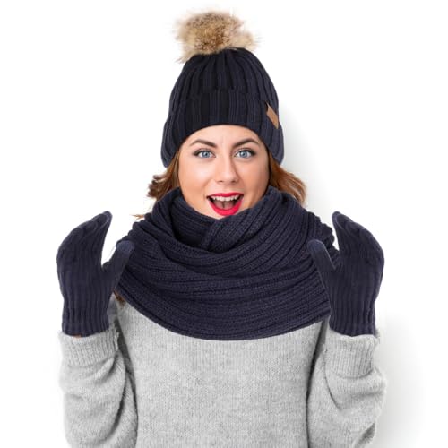 Conjunto de invierno para mujer con forro de terciopelo premium