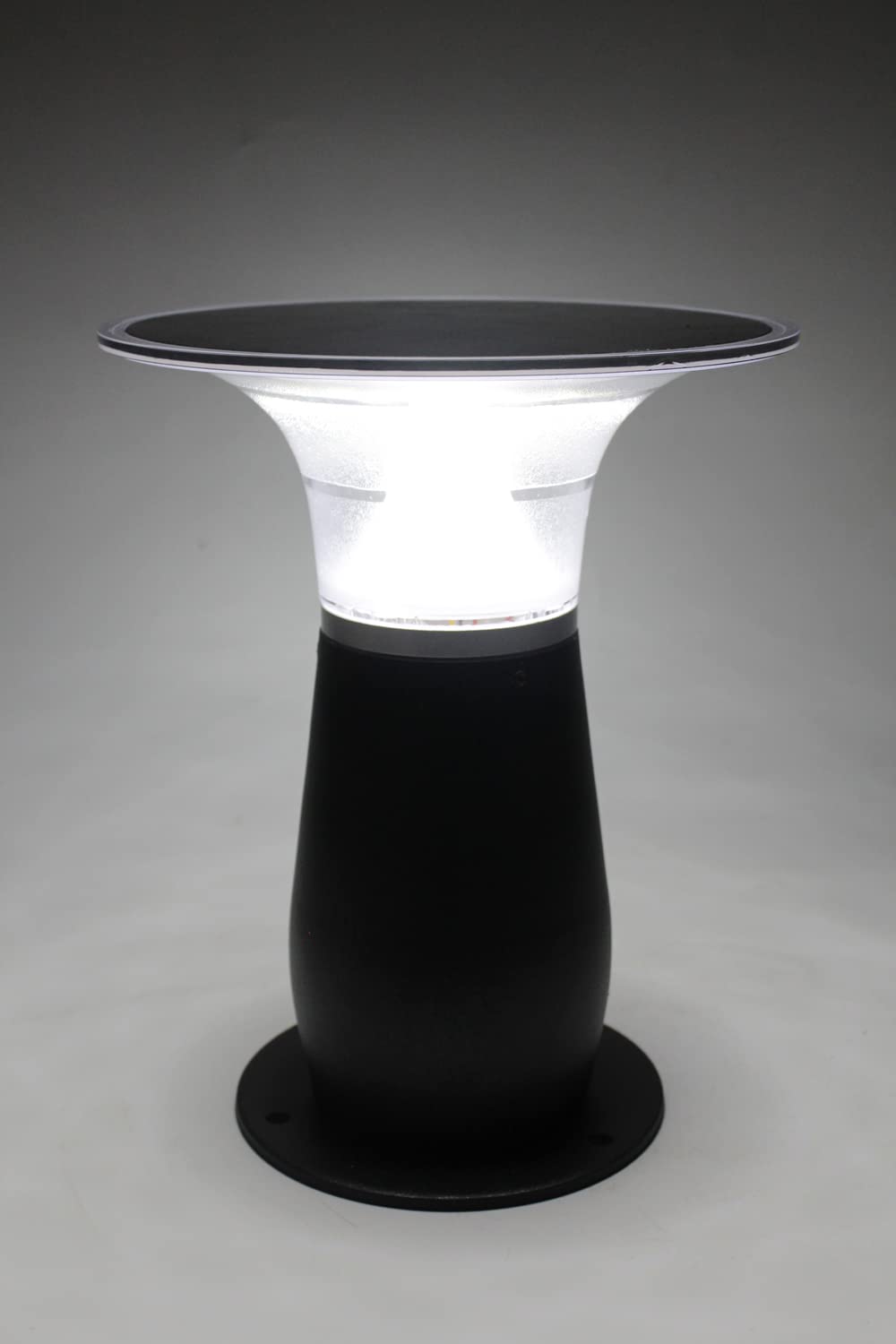 Arnusa Gartenleuchte Power Solarleuchte Helle 360 lm Solarlampe Wegeleuchte Gartenlampe Sockelleuchte kabellos Außenleuchte Terrassenbeleuchtung warmweiß und kaltweiß einstellbar 29x23,5 cm 4000 mAh