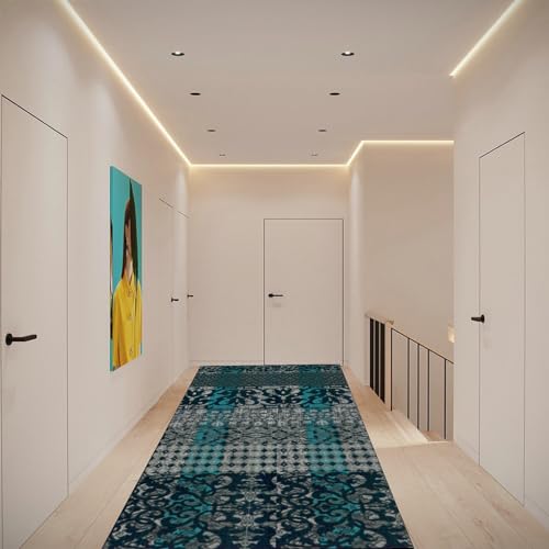 Tapis de salon 70 x 350 cm antidérapant pour sols glissants