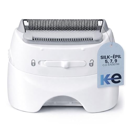 Anakel Home Tête Rasoir Silk Epil 67030799 Compatible Avec Braun Silk Epil 5, 7, 9 et Xpressive, Couleur Blanche
