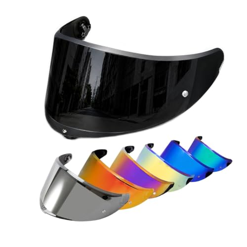 Image of PSLER Shatterproof Motorcycle Helmet Visor for K6 K6s,Dark Black