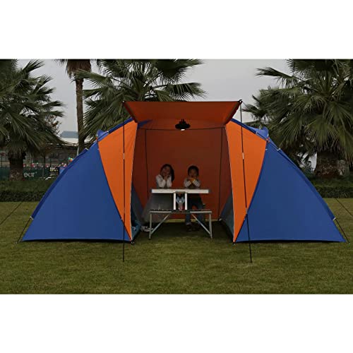 Carpa portátil grande impermeable para camping 5 personas miniatura 3