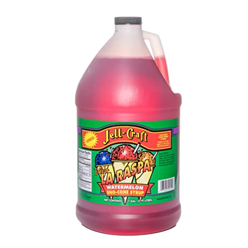 Snow Cone Syrup Shaved Ice - Watermelon Flavor Coffee, ICEE Slushie, soda Stream, Flavored syrups for Drinks 1 Gallon Jug 15680-Watermelon-NF 