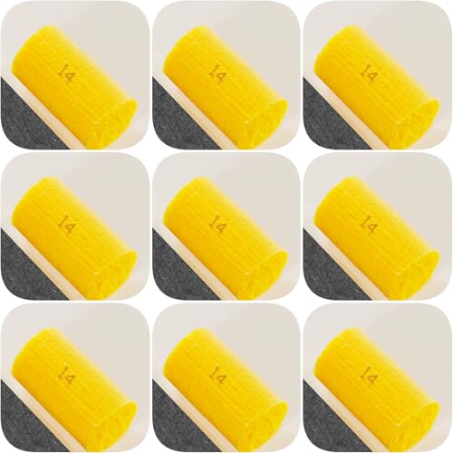 Image of Yglnden 10 Bundles Latch Hook Kit Colorful Yarn Bundles Cut Rug DIY Latch Hook Yarn for Handmake Craft Sewing Knitting for Adults (10 Bundles# Yellow A)