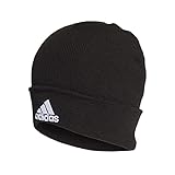 Rasiertes Hemd, 100% Acryl adidas Unisex Logo Strickmütze, Black/Black/White, S
