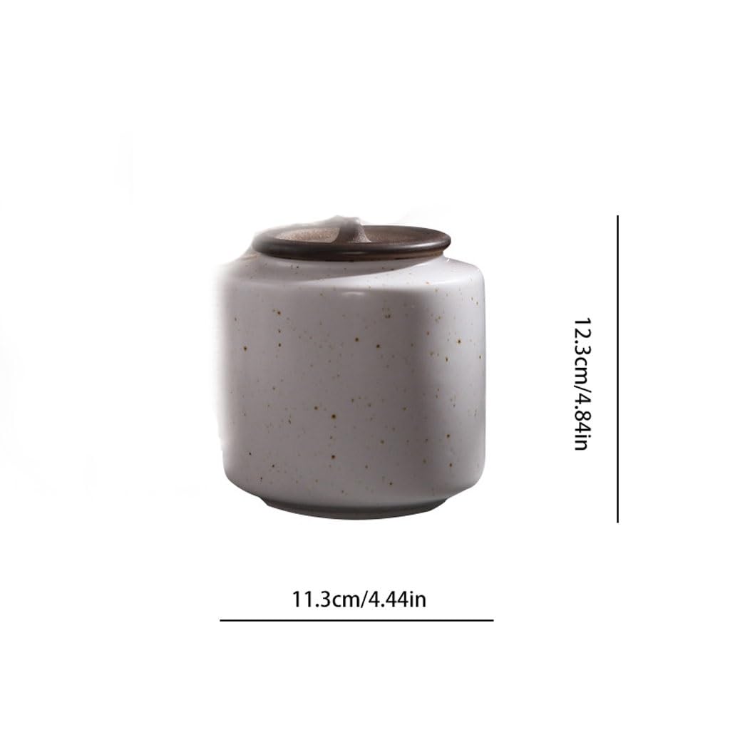 Ceramiczny Caddy do herbaty Retro zapieczętowany ceramiczny herbata słoik pudełko do pakowania herbaty puste pudełko na prezent duży rozmiar retro rustykalny czerwony i biały Pu'er zielona herbata