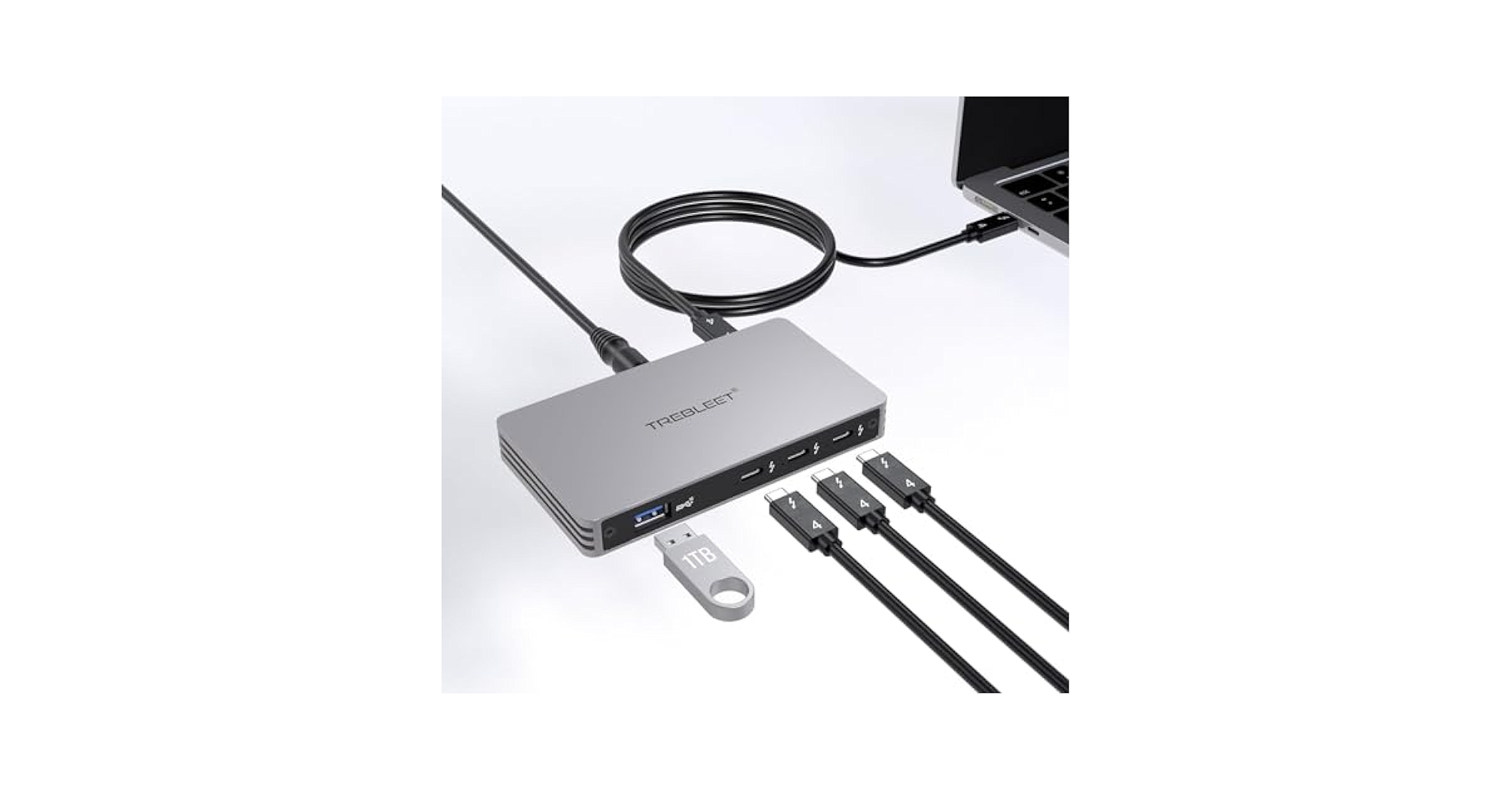 分配器・切替器 TREBLEET Thunderbolt 4 Slim Hub Amazon.com: TREBLEET Slim Thunderbolt 4 Hub with 85W