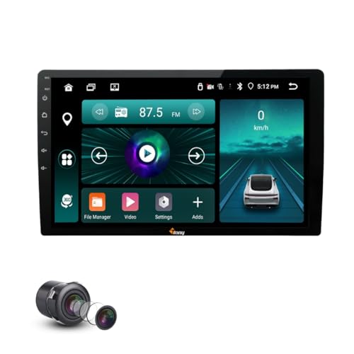 Image of Trony 9-inch Android Car Stereo | 1280x800 | IPS HD Touchscreen | 4GB RAM /64GB Storage | Android 14 | Wireless Mirroring | WiFi | GPS | Bluetooth | SWC | Reverse Camera Included