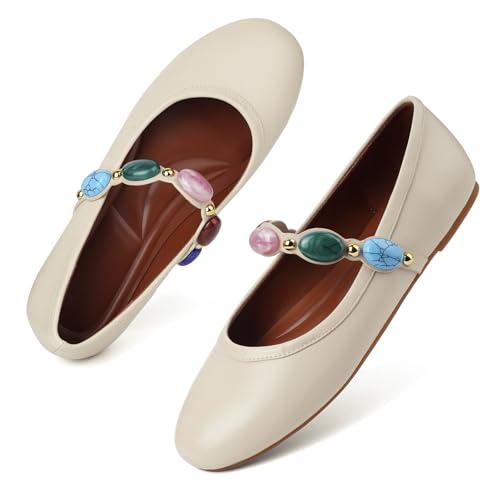 Image of Ballet Flats Mesh Shoes for Women Mary Janes Flats | Wide Feet Options, Woven Mesh Flats, Soft Cushion, Comfortable Ballerina Flats, Casual, Dress Shoes, Daily, Work, Versatile
