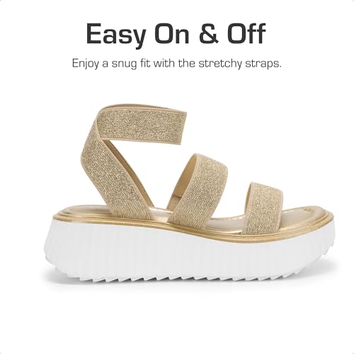 DREAM PAIRS Girls Flatform Wedge Open Toe Platform Summer Sandals with Buckle Ankle Strap for Little Kid/Big Kid4