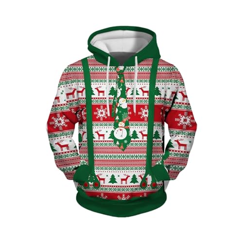 Herren Weihnachtspullover,Weihnachts Sweater Herren Christmas Sweater...