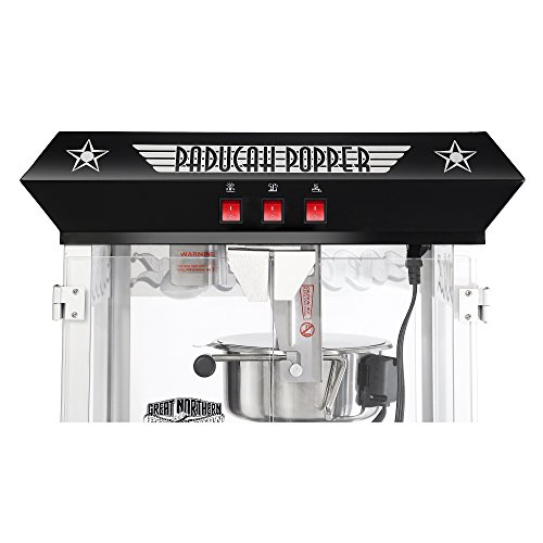 Great Northern Popcorn Black Paducah 8 Ounce Antique Popcorn Machine And Cart #TOP6