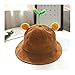 `Star Empty Babykleidung Männer Frauen Sommer Eimer Hut Sonnenschutz Corduroy Bohnenhüte Für Frauen Sprossen Cartoon Outdoor Casual Fisherman Hat Eimer Kappe (Color : Brown, Size : 54 58cm)
