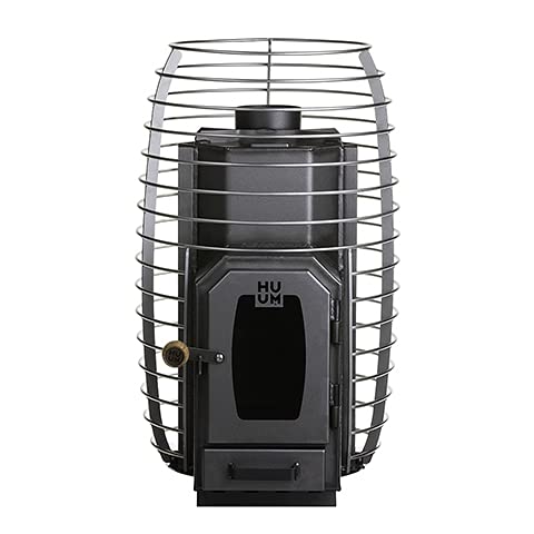 HUUM Hive Wood 17 kW Sauna Stove, 286 pounds of Rounded Olivine Stones Included (for saunas Between 280-565 cu ft.)