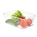 CABLEPELADO - Organizador de Verduras para frigorifico de plastico - Caja refrigerado - Almacenamiento Verduras- Cocina - Despensa - Armario - Bodega - Color Transparente