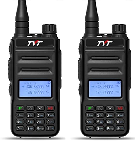 TYT TH-UV88 Ham Radio Handheld 2 Pack Two Way Radio Analog Amateur Dual Band VHF UHF Walkie Talkies for Adults Long Range, Rechargeable, 200 Channels, Scanner, LCD Display, DTMF, Support Chirp (Black)