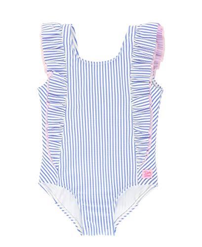 Image of RuffleButts® Baby/Toddler Girls Ruffle Strap One Piece Swimsuit w/UPF 50+ Sun Protection