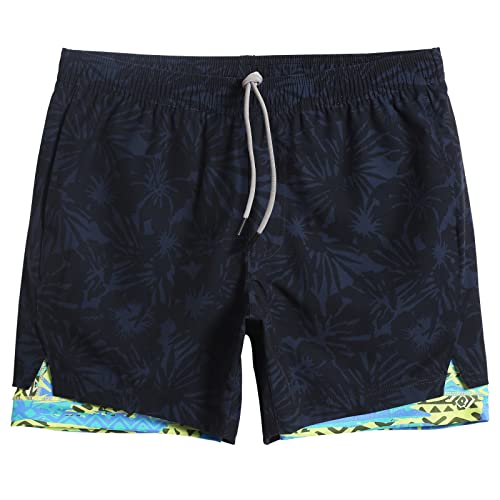 Image of maamgic Mens Workout Shorts 2 in 1 Stretch 5 inch / 7 inch Gym Shorts Running Shorts with Compression Liner Zip Pocket