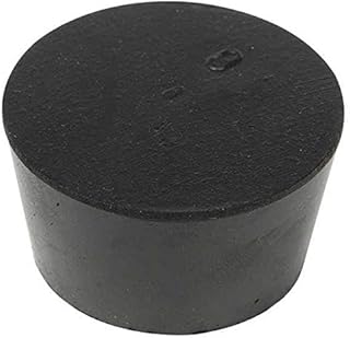 Black, Rubber, PK 20,Stopper 25 mm Neck Size, 25 mm Height,2040-6-004