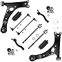BoardRoad 12pc Front Lower Control Arm Suspension Kit Ball Joint TieRod Sway Fit 2003-2008 Toyota Corolla All Models