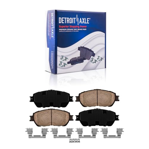 Image of Detroit Axle - Front Ceramic Brake Pads for 2002-2006 Lexus ES300 ES330 | Ceramic Brake Pads w /Hardware Replacement 2003 2004 2005