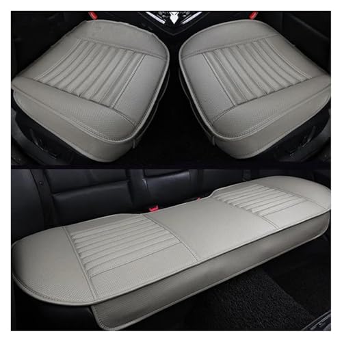Housse de siège auto en cuir PU gris ensemble complet pour quatre saisons