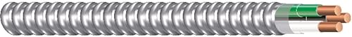 Southwire 68579202 1000-Foot 14-Gauge 2-Conductor Type MC Cable, Aluminum
