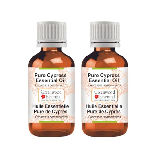 Huile essentielle de cyprès naturelle Greenwood Essential 2x100ml distillée à la vapeur