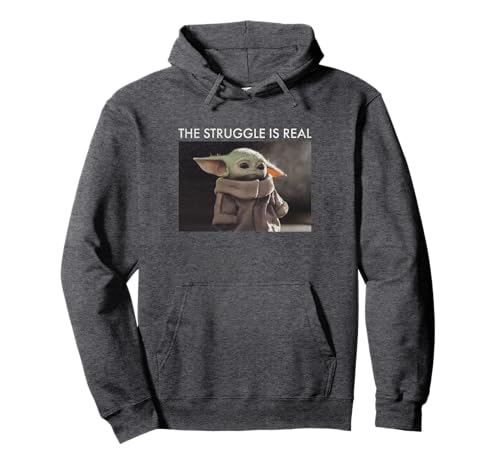 Image of Star Wars Baby Yoda Meme Pullover Hoodie
