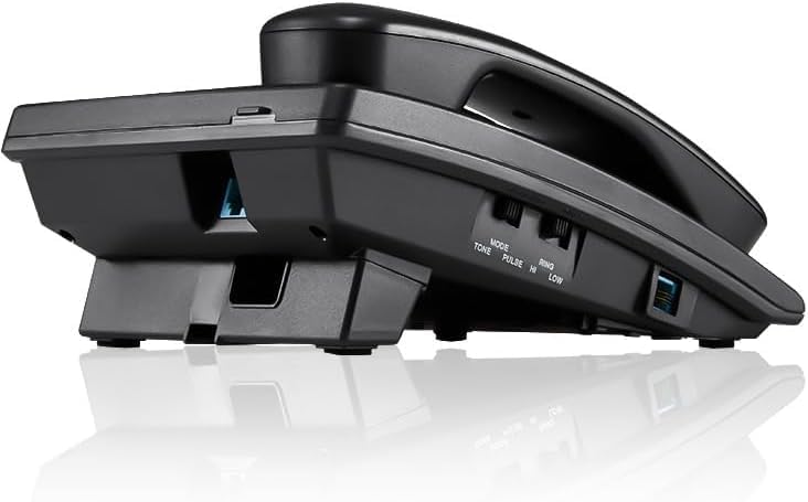 Miniatura 2 de Lativu Teléfono fijo telefónico, simple teléfono de oficina de negocios, teléfonos fijos con cable para el hogaroficinahotel, uso de teléfonos