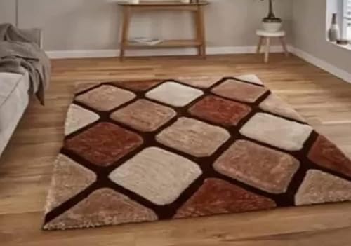 Image of Royal Look Edition Large 48 X 72 Inch Carpets for Home | Premium Shaggy Fur Rug Runner | Anti-Skid Bedroom Carpet |Premium Living Area Office Sofa Room (4X6 feet)
