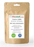 Tribulus Terrestris 10000 – 540 Vegetarische Tabletten Extrakt 30:1 – Hochdosiert 96% Saponine – Ohne Mykotoxine – Tagesdosis entspricht über 10000mg Pulver LABORGEPRÜFT