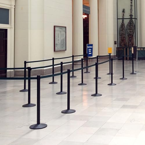 Visiontron 101SB-BK Prime Retracta-Belt Stanchion With Retractable Belt Barrier thumb #1