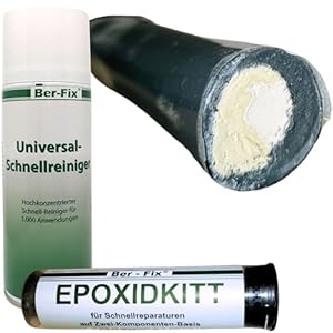 Ber-Fix 2K Epoxidkitt Reparaturset mit Reiniger